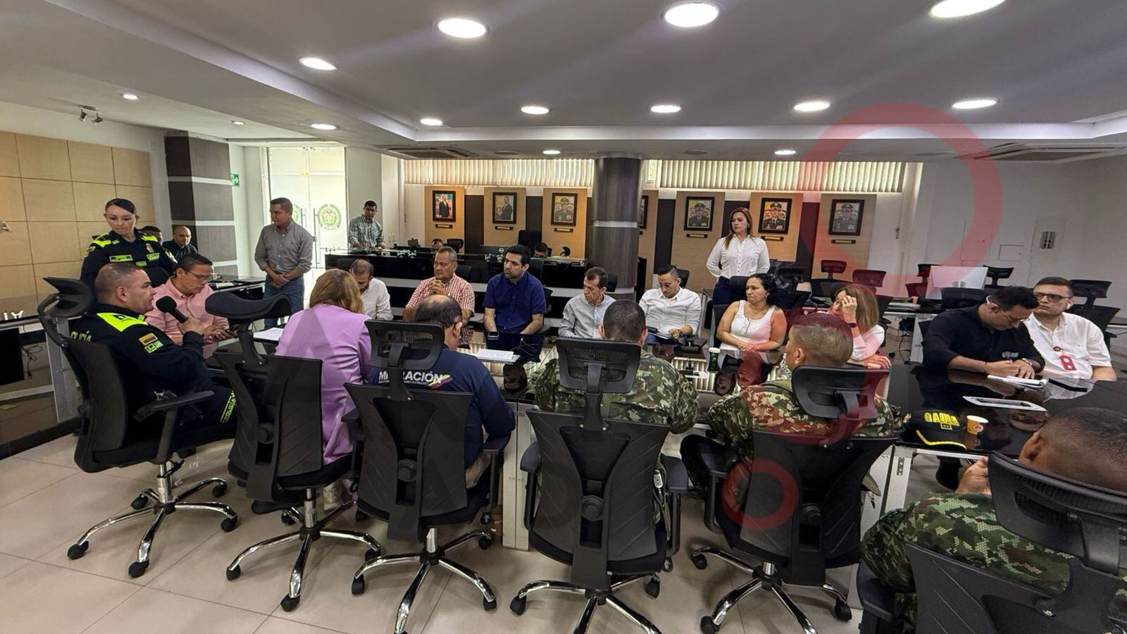 Consejo de seguridad en Cúcuta. / Foto: Cortesía Caracol Radio.