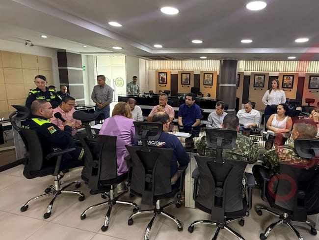 Consejo de seguridad en Cúcuta. / Foto: Cortesía Caracol Radio.
