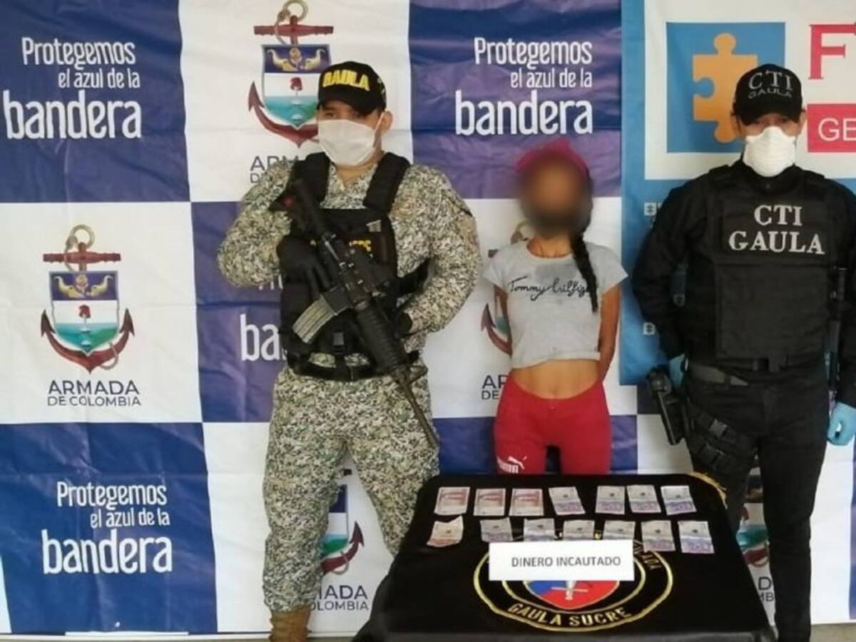 Capturan a una supuesta extorsionista en Sincelejo
