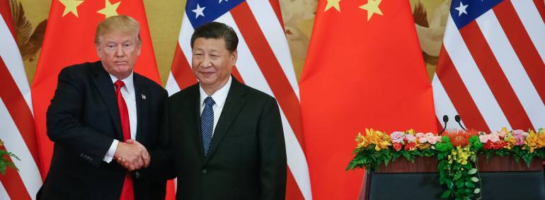 Los presidentes Donald J. Trump y Xi Jinping.