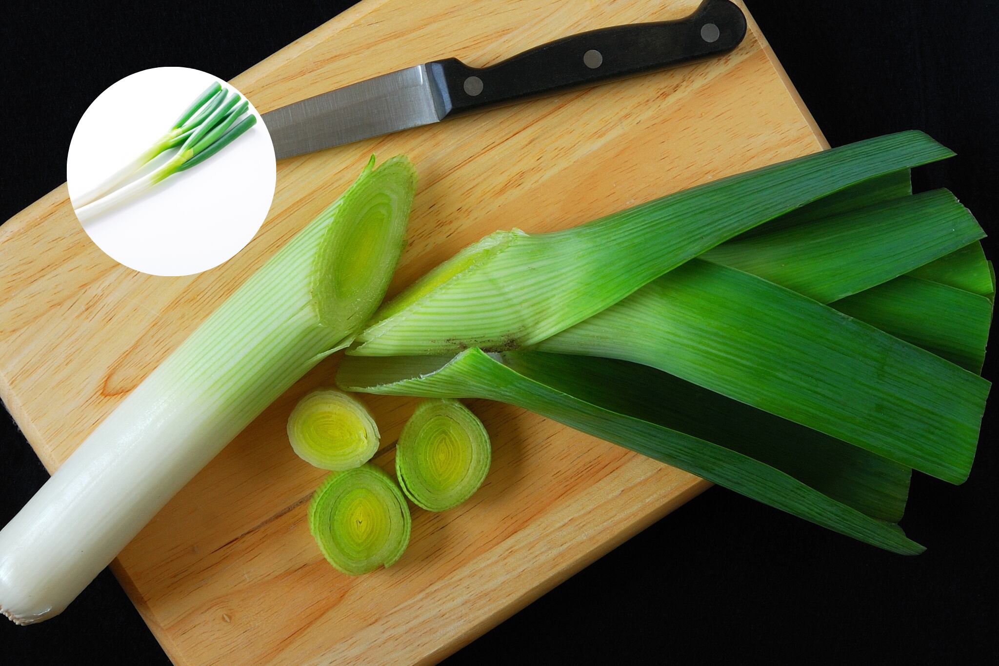 Diferencias entre cebolla puerro y cebolla larga - Getty Images