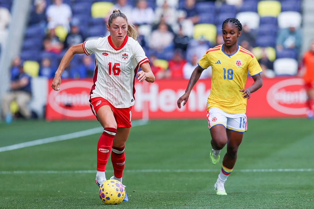 Colombia 1-4 Canadá /  (Photo by Roger Wimmer/ISI Photos/ISI Photos via Getty Images)