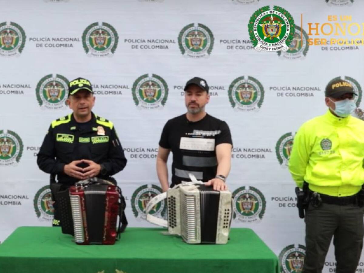 Policía de Manizales recuperó acordeones robados de un concierto