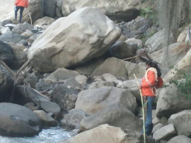 Río Nevado en el municipio El Espino / Cortesía: Defensa Civil Boyacá