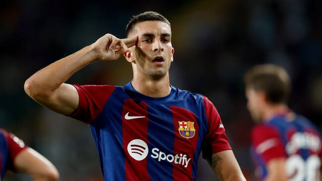 Ferran Torres con el FC Barcelona en la segunda fecha de LaLiga EA Sports