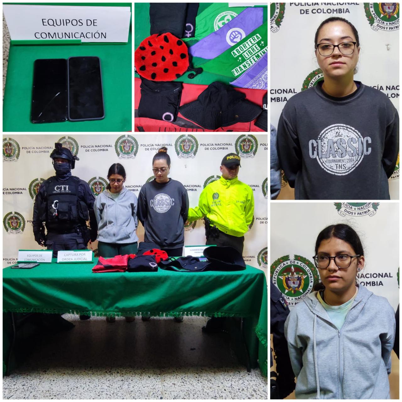 Capturadas con orden judicial