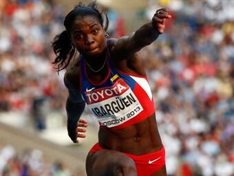 Caterine Ibargüen. Foto: EFE