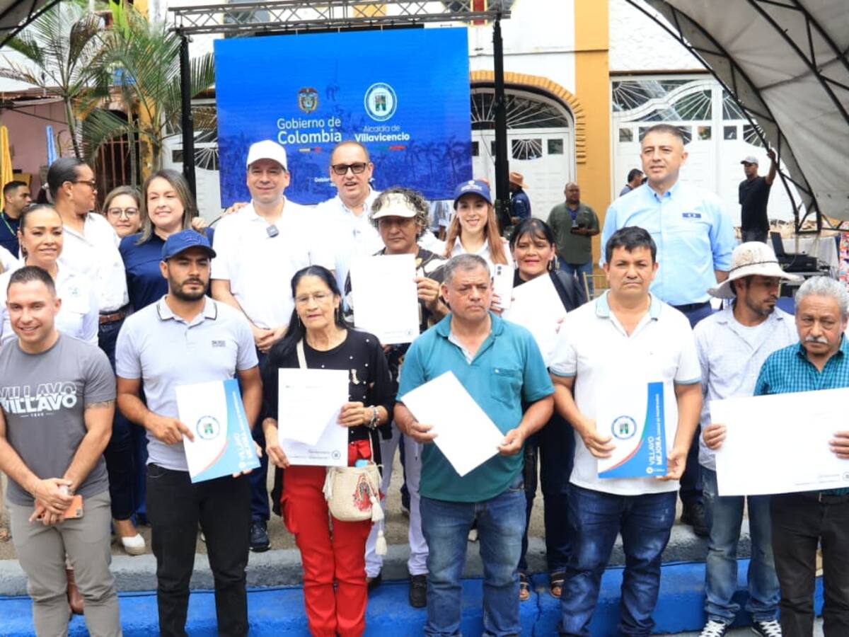 140 familias de La Nohora, en Villavicencio, recibieron títulos de propiedad a través de MinVivienda
