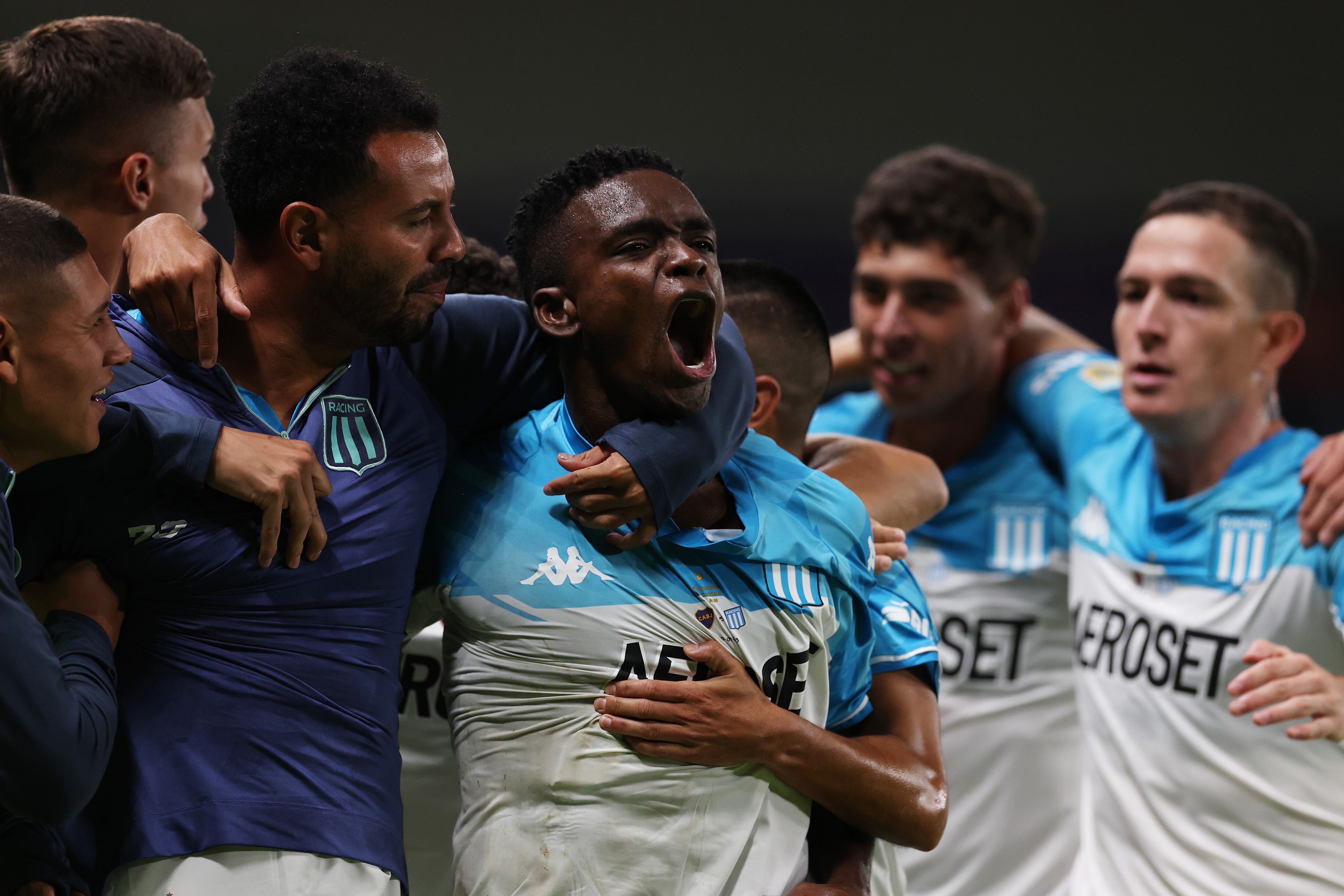 Johan Carbonero marcó para Racing. (Photo by Christopher Pike/Getty Images)