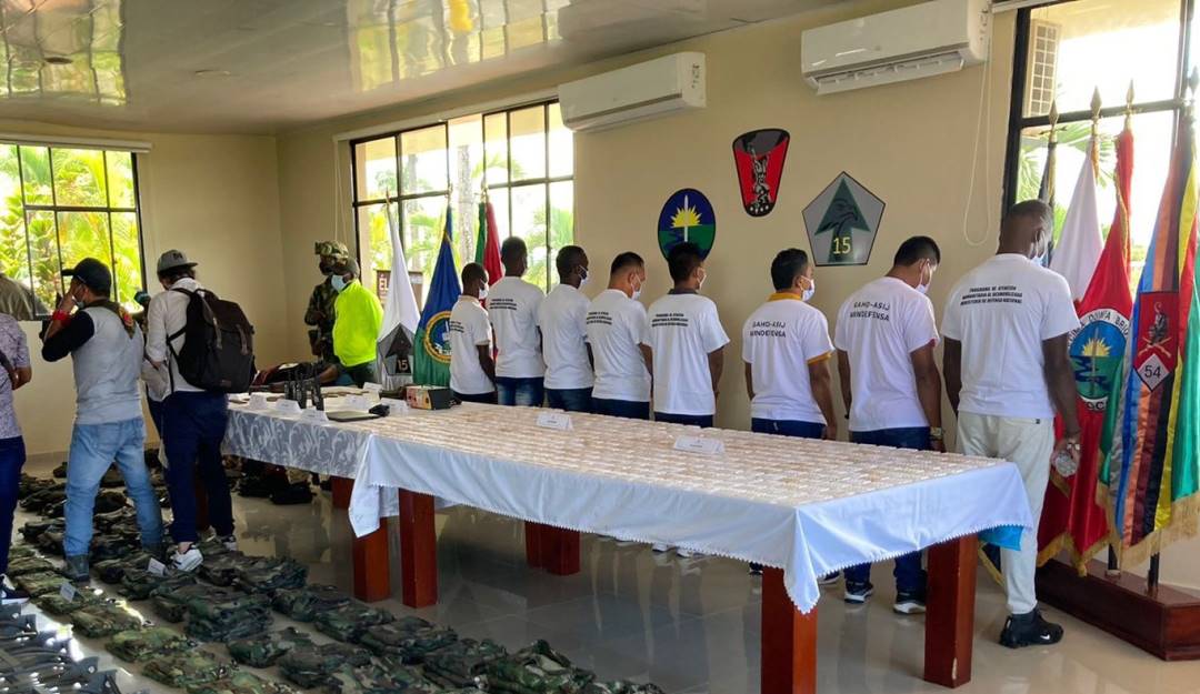 Sometimiento de los integrantes del Clan del Golfo Foto: Alto Comisionado de Paz