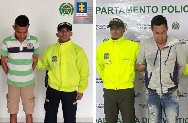 José Daniel Márquez Zúñiga (Izq.) y Obando José Gómez Puerta.