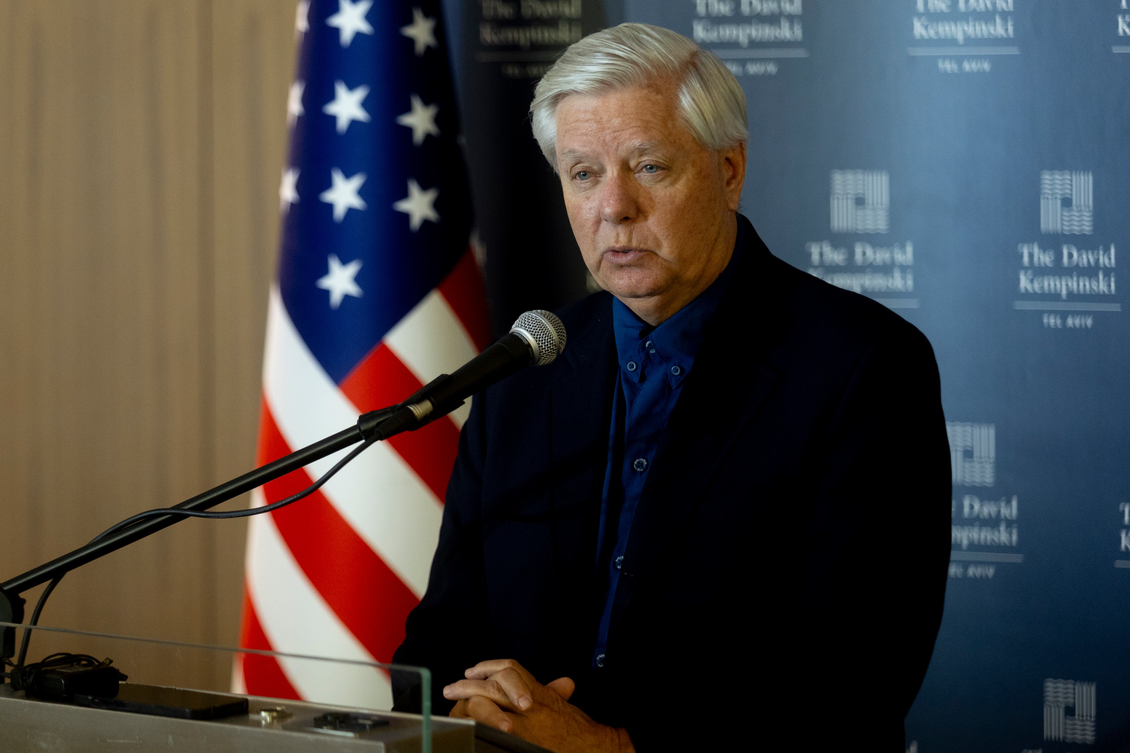 Senador estadounidense Lindsey Graham. Foto: Amir Levy/Getty Images