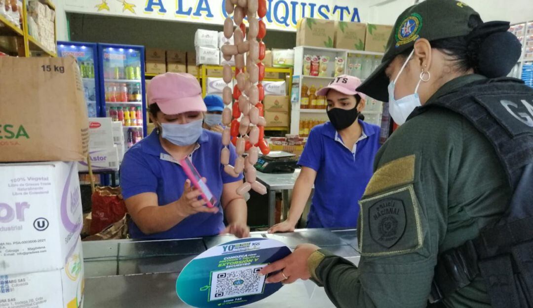 La actividad está dirigida a la comunidad en general y comerciantes, a quienes se dio a conocer el código QR para este tipo de casos