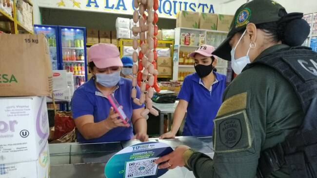 La actividad está dirigida a la comunidad en general y comerciantes, a quienes se dio a conocer el código QR para este tipo de casos