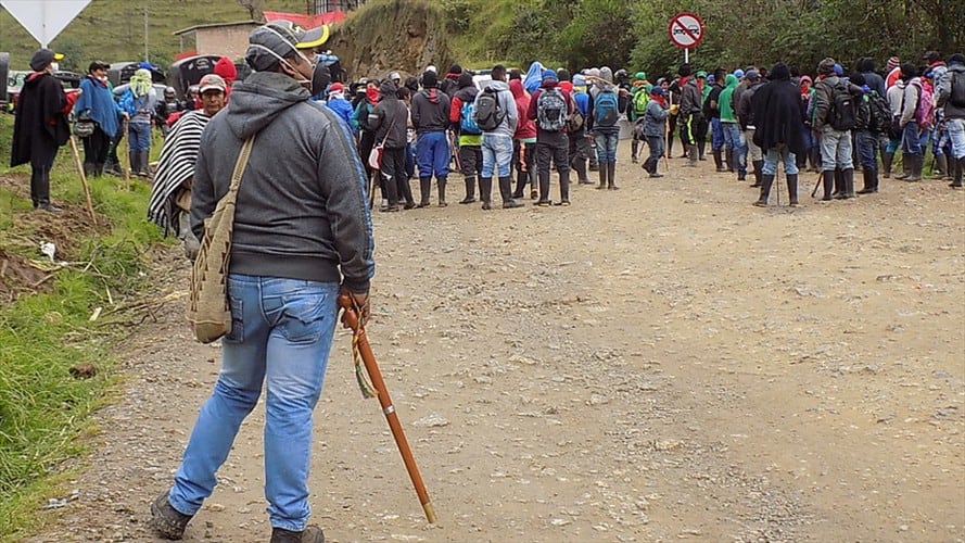 Policía Nacional también usa armas hechizas: indígenas del Cauca. Foto: Colprensa