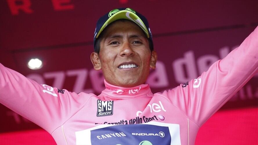 Nairo Quintana se viste de rosa en la novena etapa del Giro de Italia. Foto: Getty Images