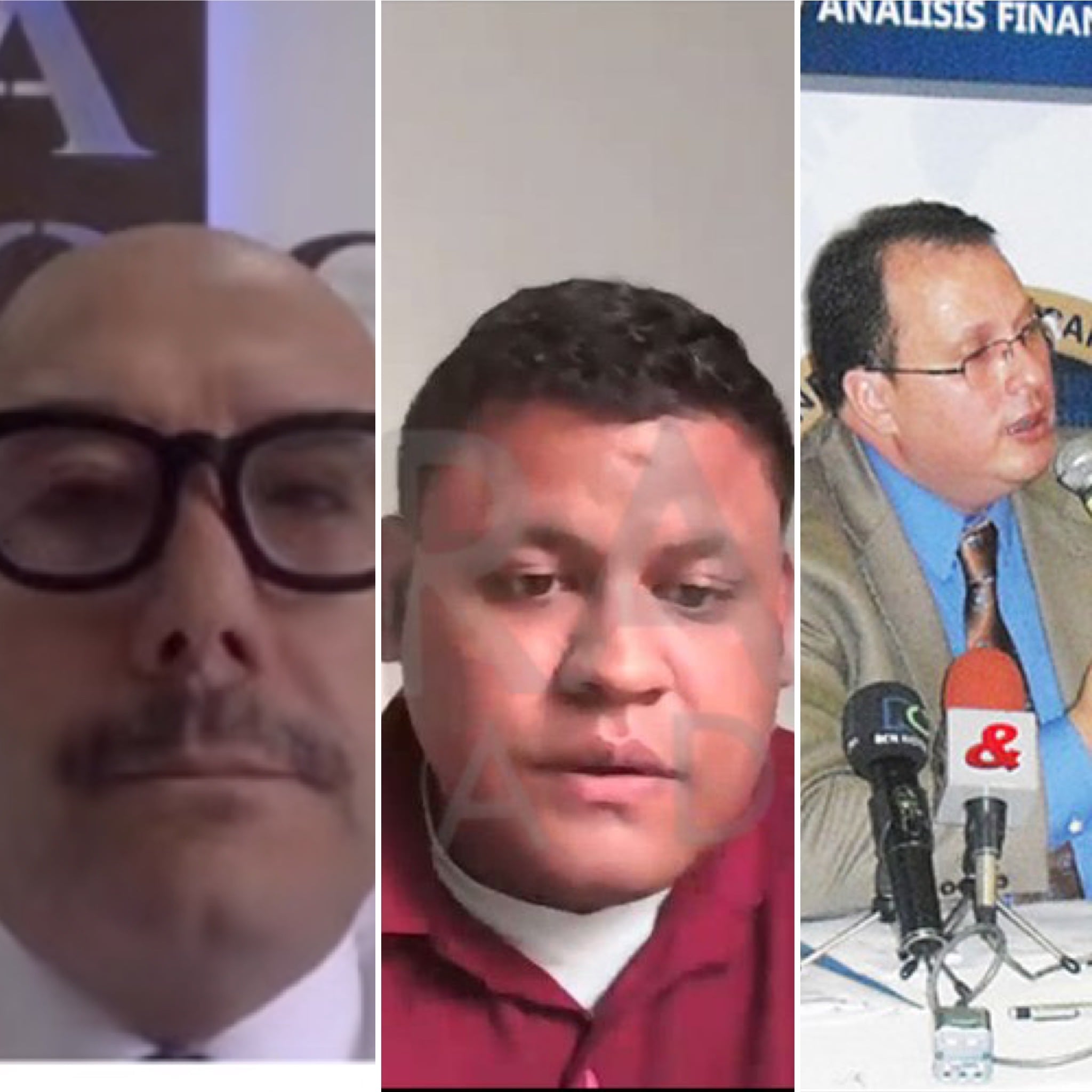 Juan Pablo Botero, Diego Manrique y el exviceministro Luis Edmundo Suárez