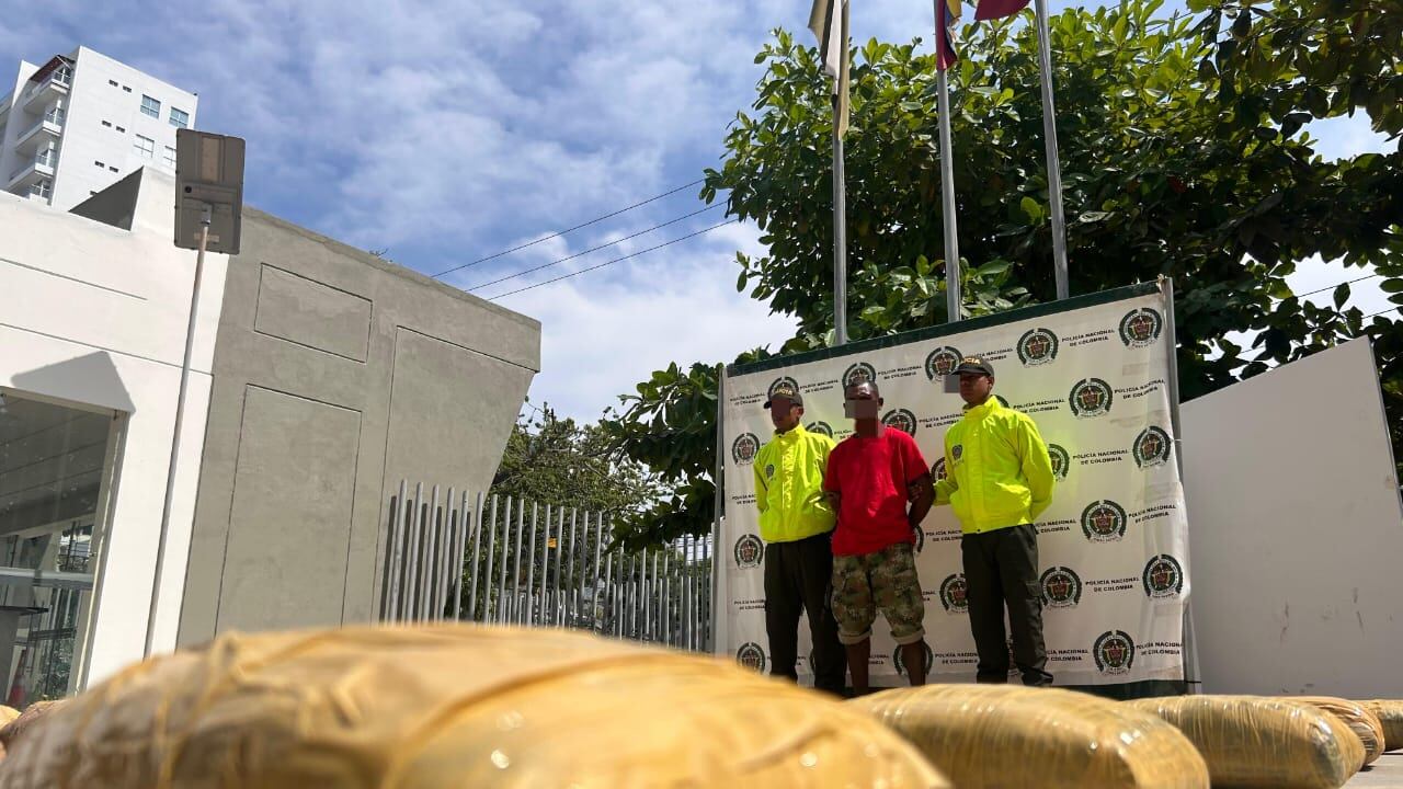 Policía de Cartagena capturó a alias “El Joselito” con más de 50 kilos de marihuana