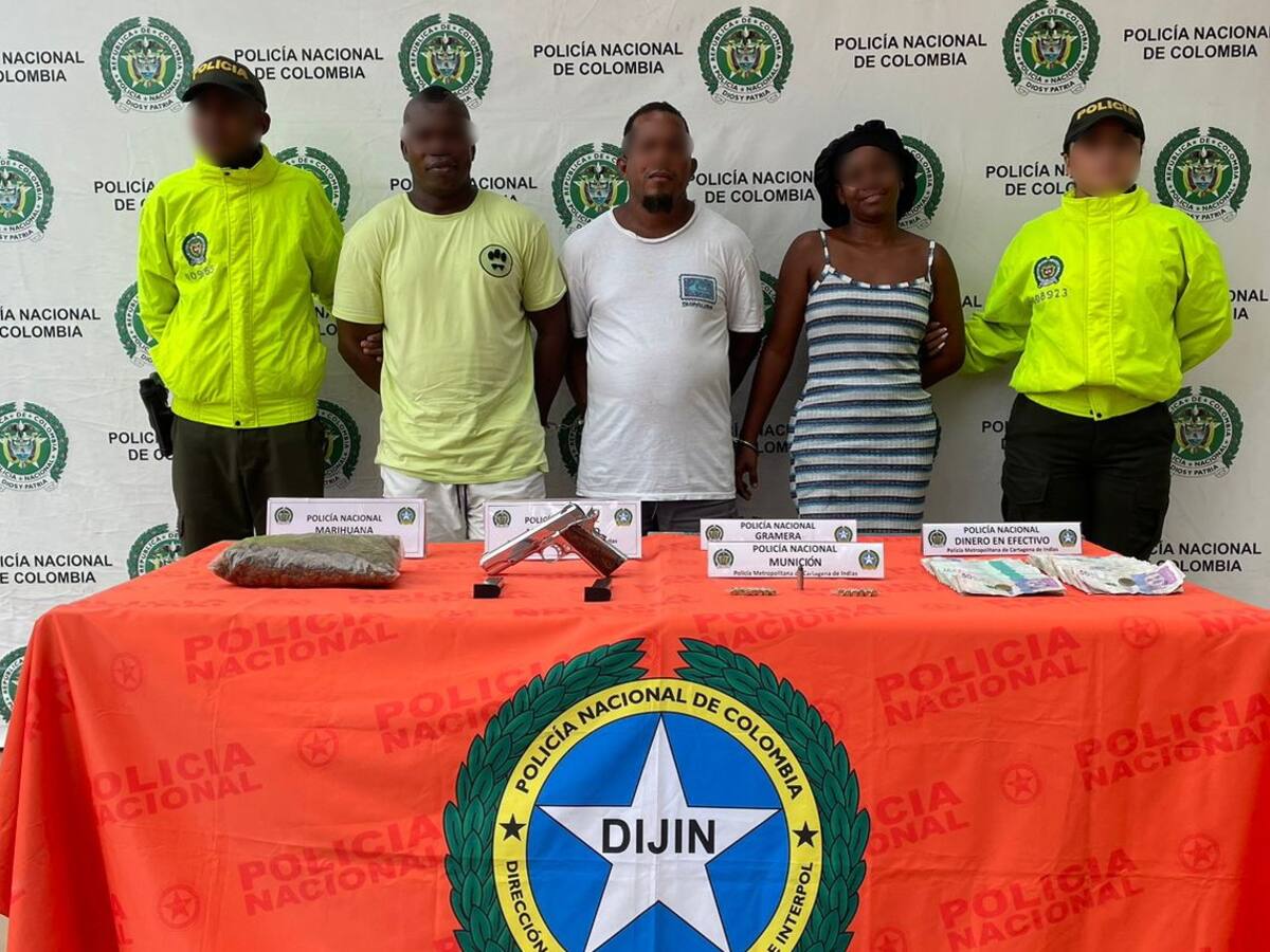 Tres presuntos expendedores de drogas fueron capturados en zona insular de Cartagena