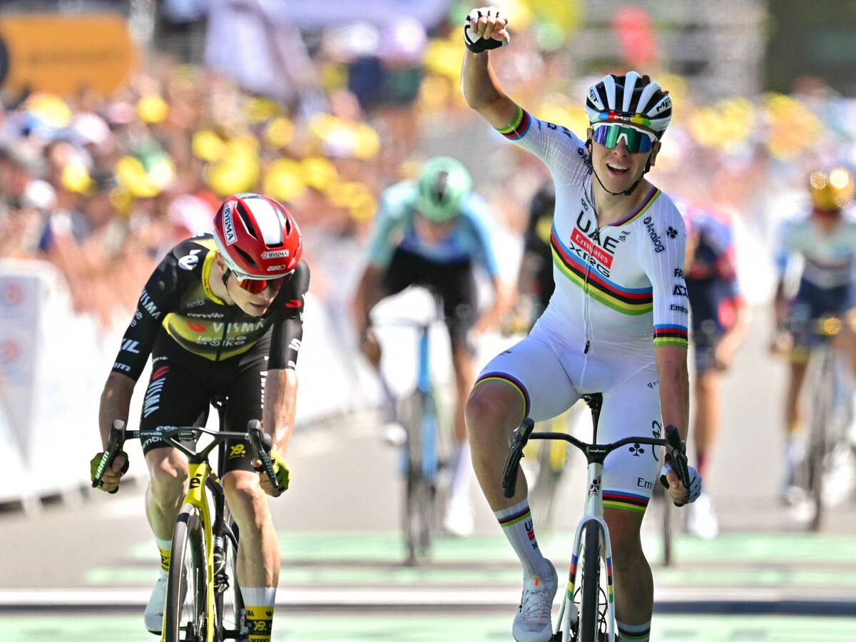 Tadej Pogačar gana la etapa 7 del Tour de Francia, y Santiago Buitrago sufre desafortunado accidente