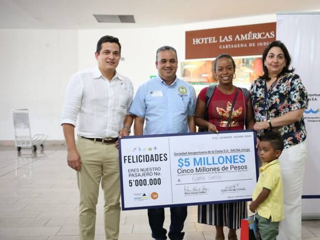 Karen, la viajera número cinco millones que aterrizó en Cartagena en 2018