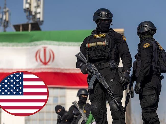 Fuerzas iraníes. Foto: Stringer/Getty Images. Estados Unidos. Foto: Getty Images.