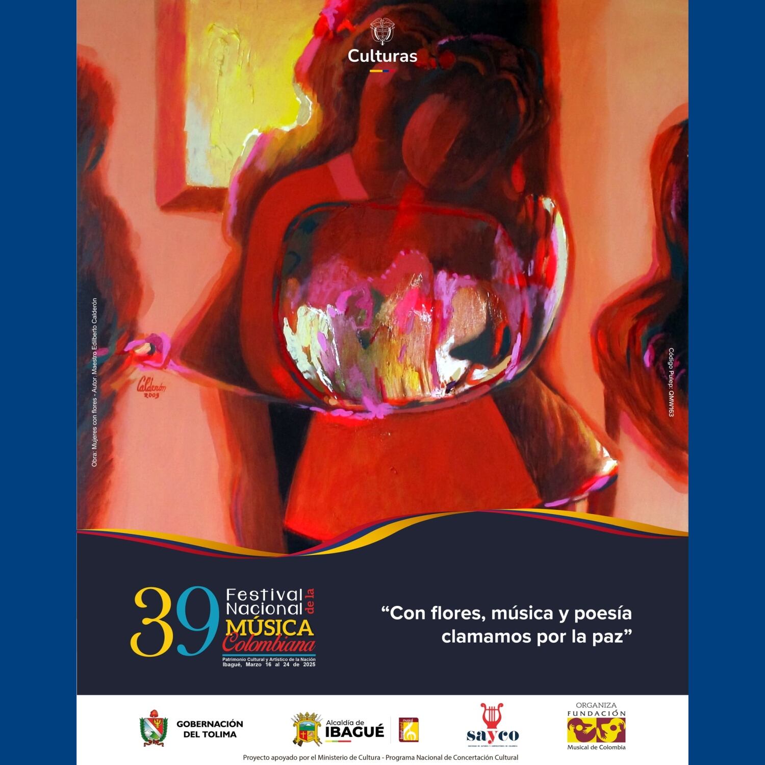 Poster Oficial Festival de la Música Colombiana