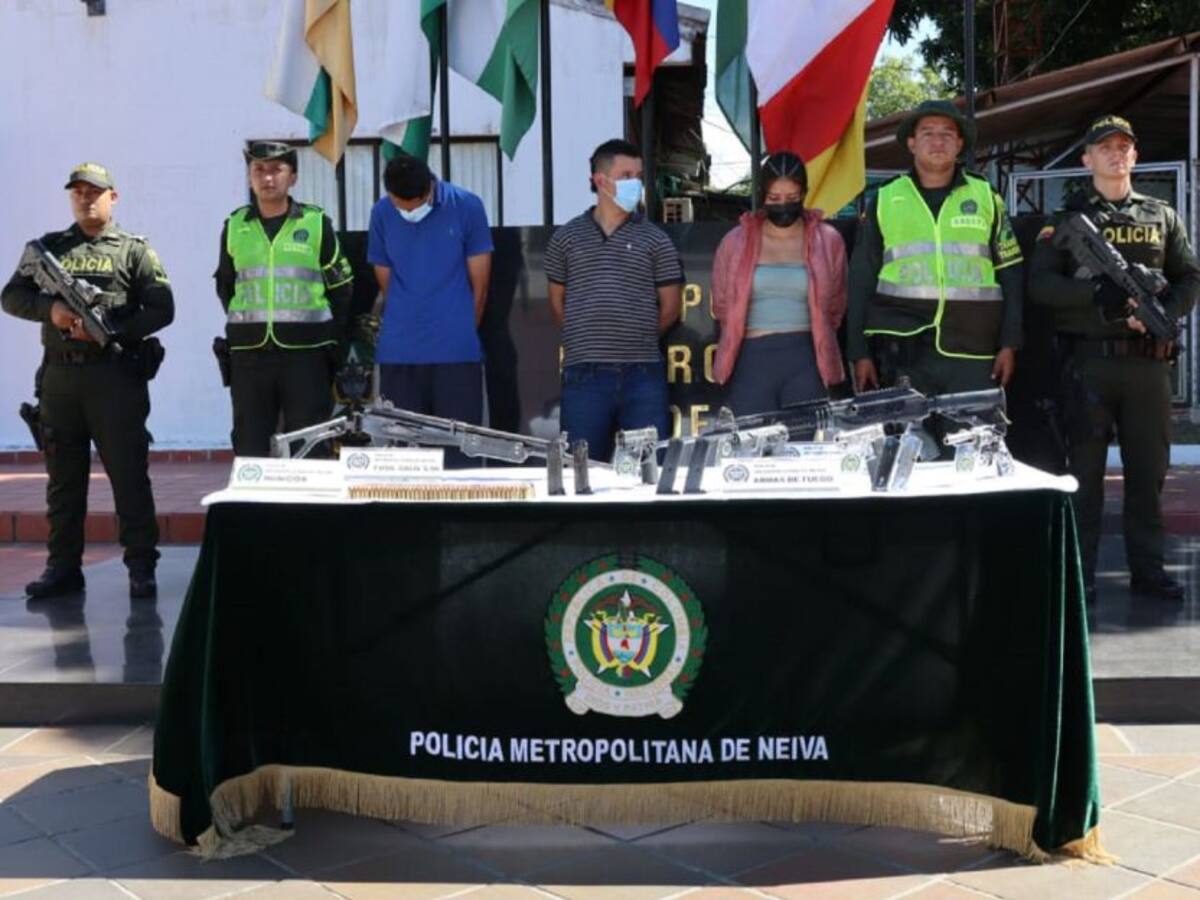 Capturadas tres personas con munición en vías de Neiva