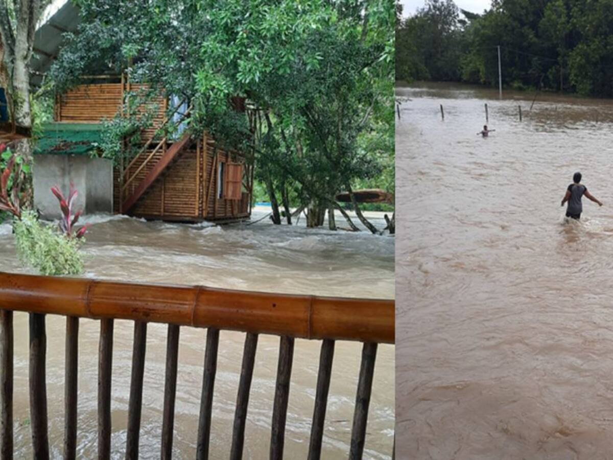 Viviendas de tres veredas de La Dorada afectadas por inundaciones