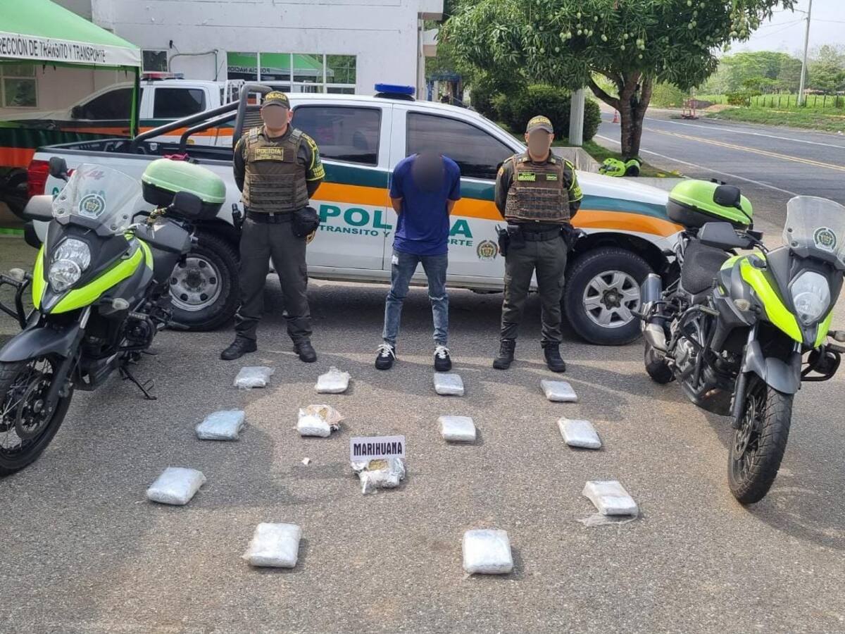 La Policía decomisó un cargamento de marihuana que iba a ingresar a Montería