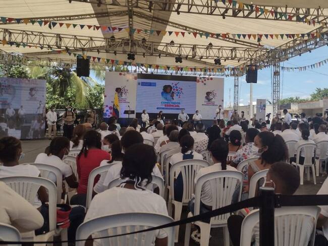 El mandatario encabezó un acto en el municipio de Arroyohondo