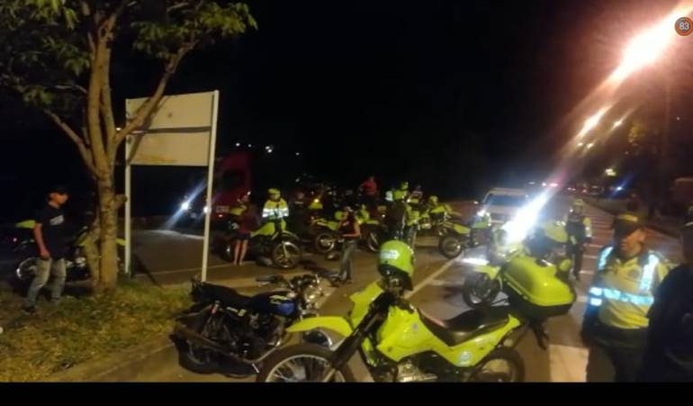 Las carreras ilegales eran desarrolladas en la variante de Ibagué. 