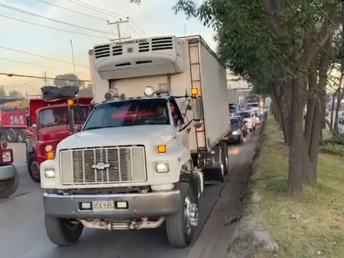 Nuevos bloqueos de camioneros en Bogotá