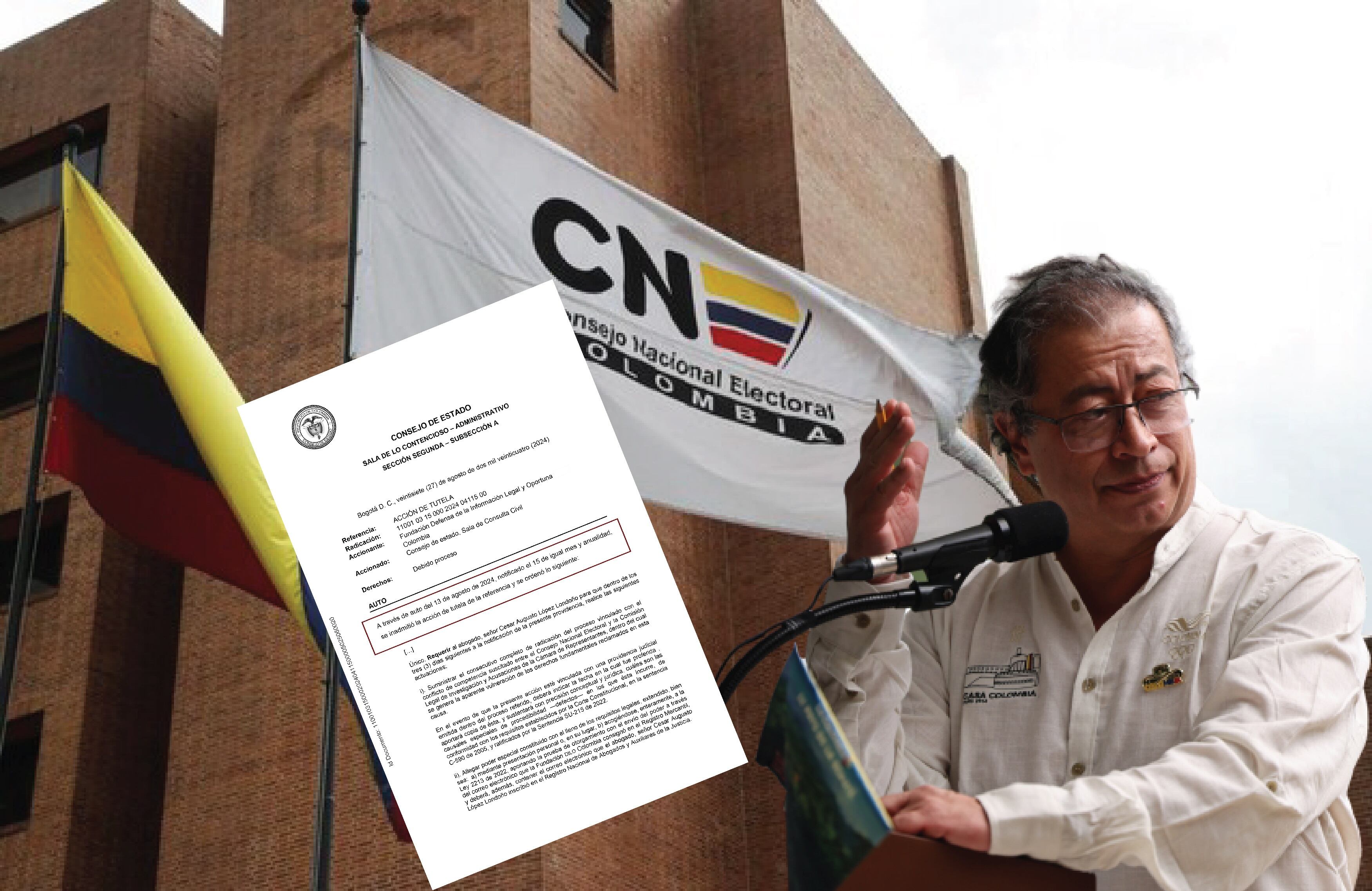 Admiten tutela que podría frenar votación del pliego de cargos contra Petro en el CNE