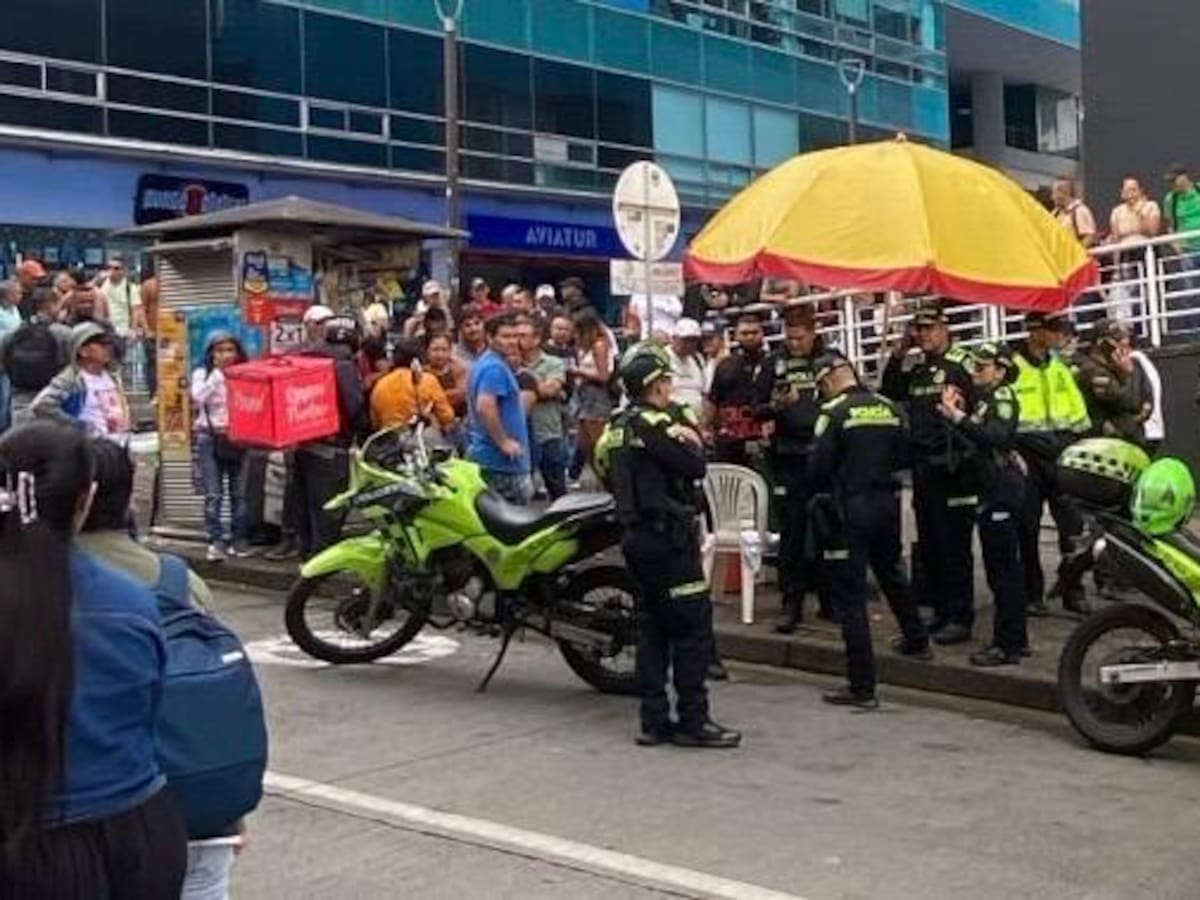 Tres personas resultaron lesionadas durante procedimiento policial en el centro de Pereira