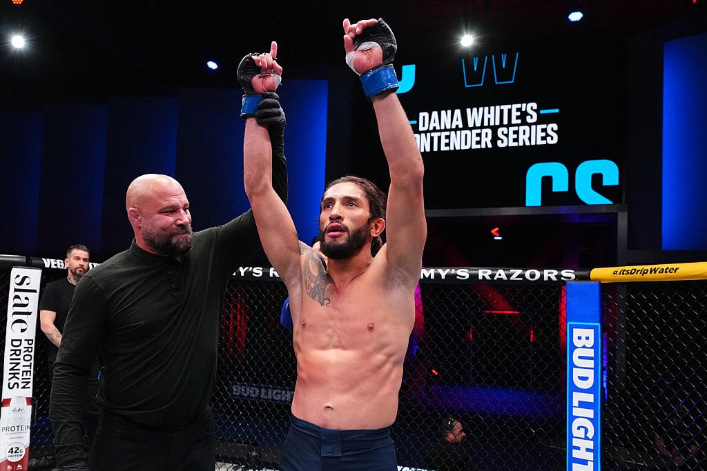 Javier Reyes en su pelea en el Dana White's Contender Series. Foto: Getty Images.