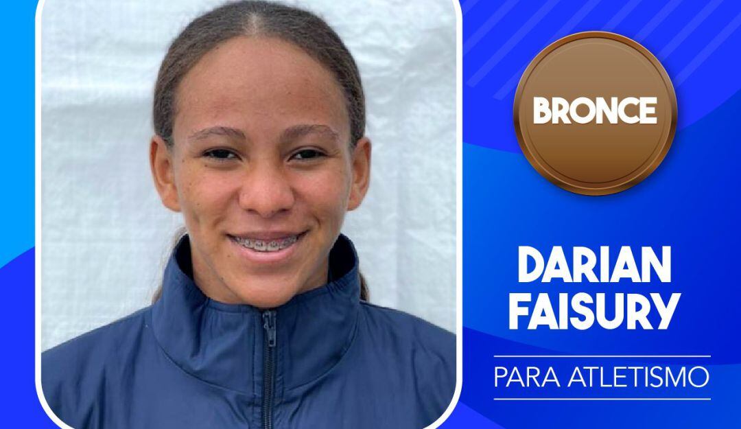 Darian Faisury Jiménez, medalla de plata y bronce en los Juegos Paralímpicos de Tokio 2020.