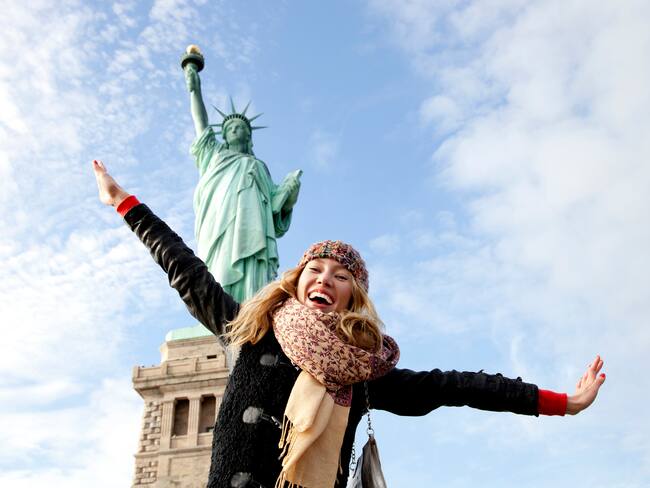 Estatua de la libertad - turista // Foto: Getty Images