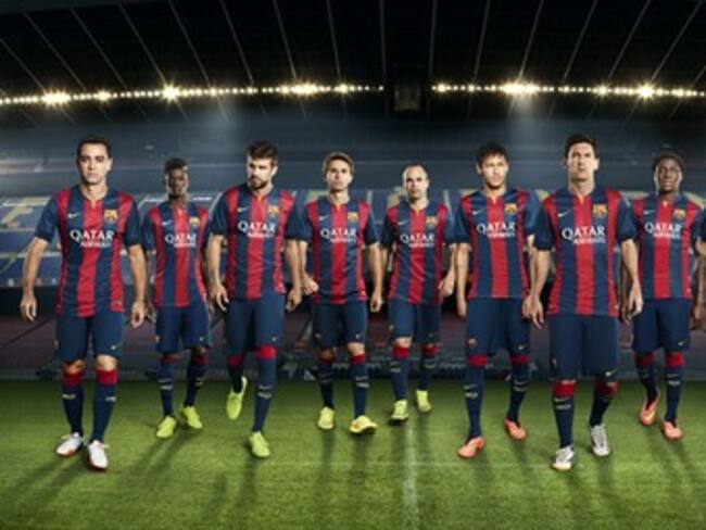 Barcelona presentó su camiseta para la temporada 2014-15