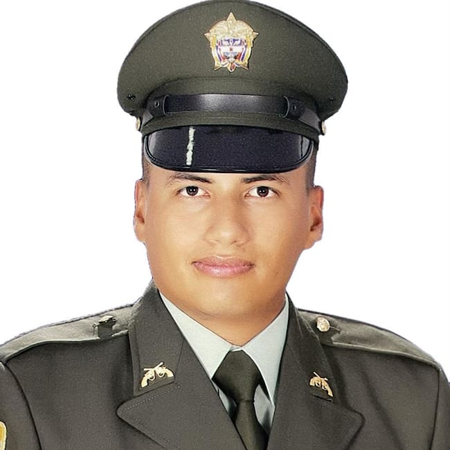 El patrullero Óscar Alexis Daza Turistar es una de las víctimas. Foto: Policía.