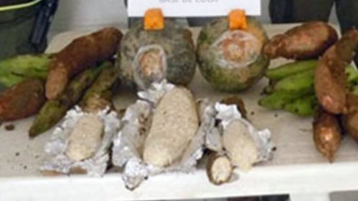 Policía Antinarcóticos incautó en el aeropuerto de San Andrés cocaína camuflada en verdura