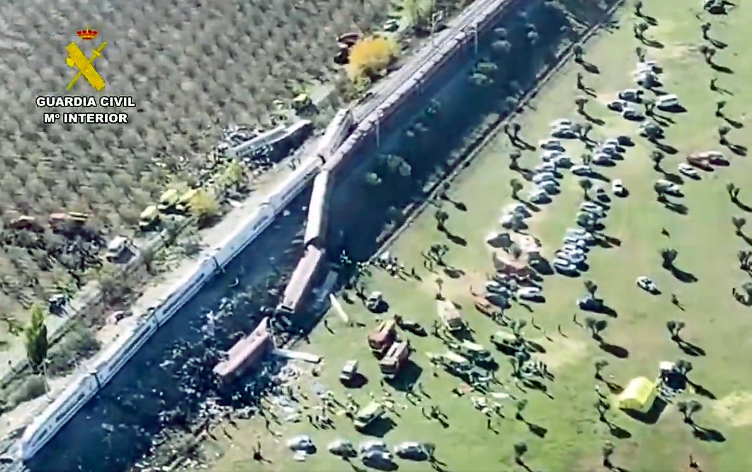VIDEO | Imágenes aéreas del choque de trenes en Toledo, España: últimas noticias