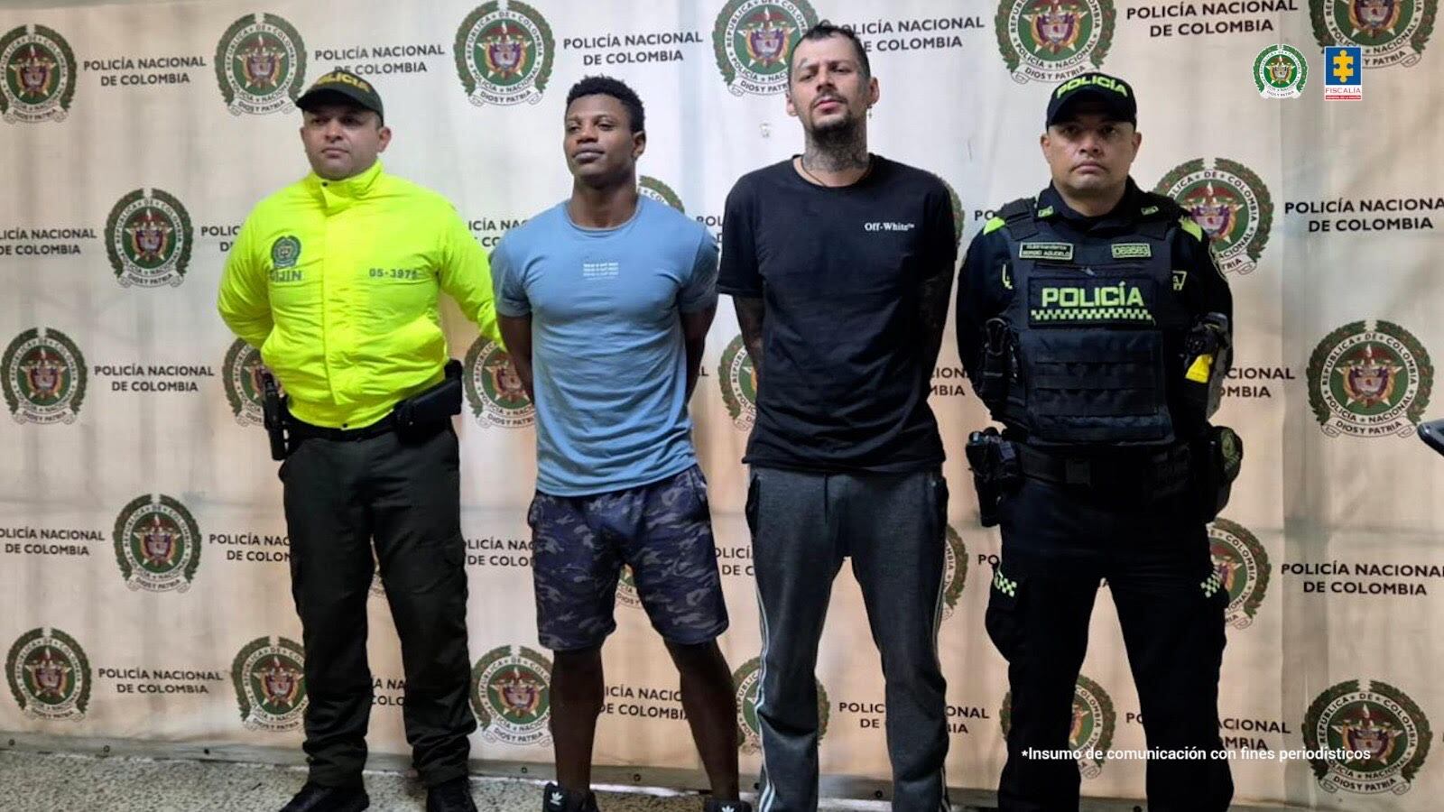 Los capturados no aceptaron cargos por los delitos de homicidio y hurto calificado. Foto: Fiscalía.