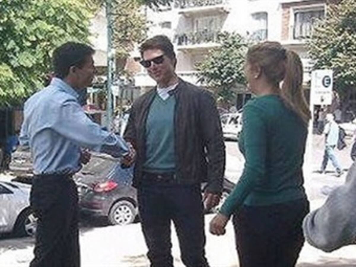 Tom Cruise hace turismo en su primera visita a Buenos Aires