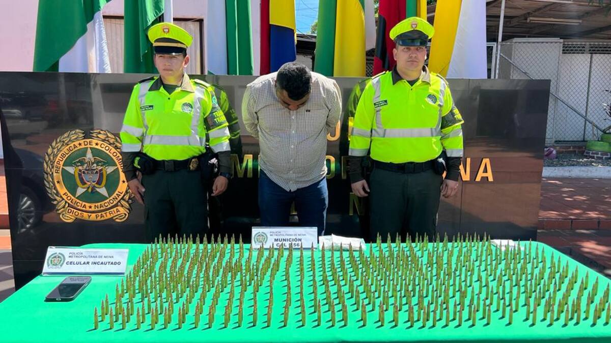 Más de 5 mil cartuchos calibre 5.56 fueron incautados en el Huila