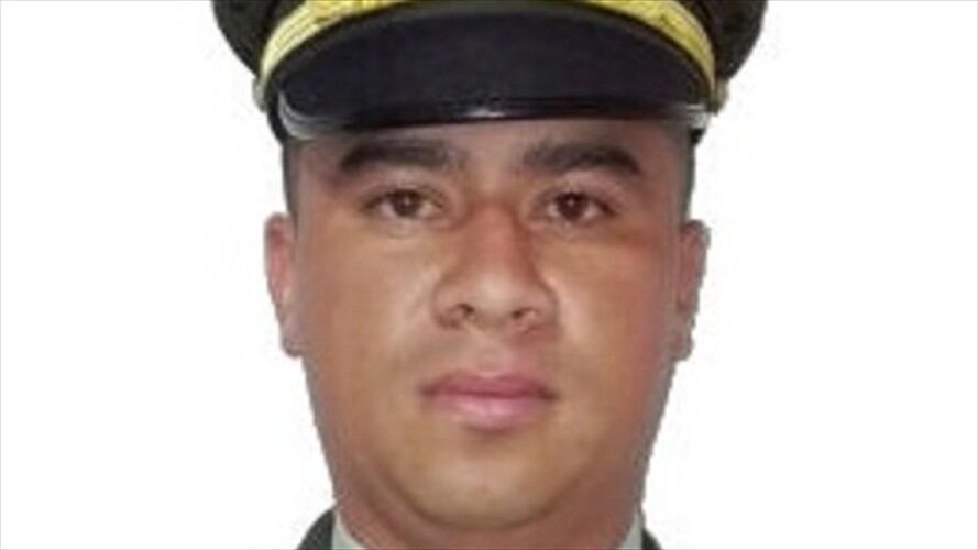 Fallecido Intendente John Deivi Rangel. Foto: Cortesía Policía Antioquia