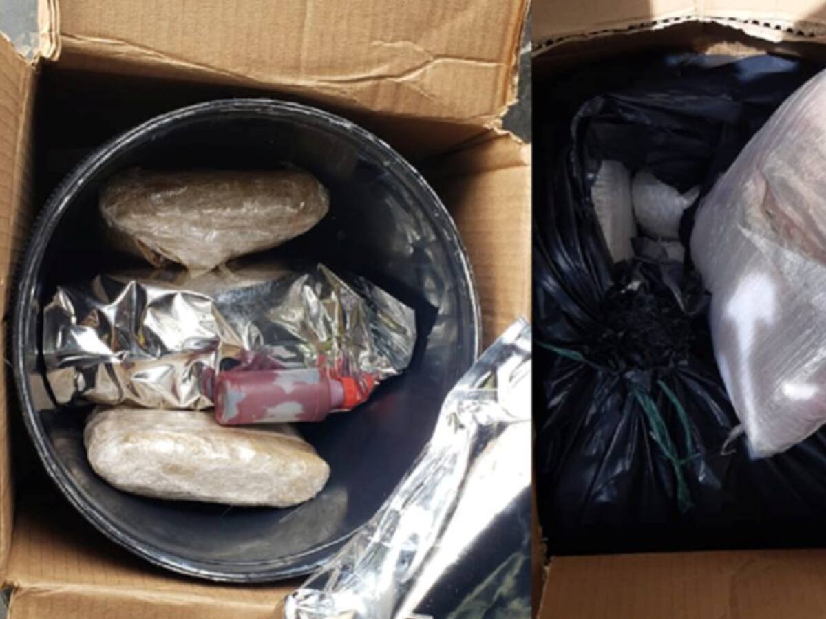 En vías de Caldas incautaron encomiendas con 30 kilos de marihuana