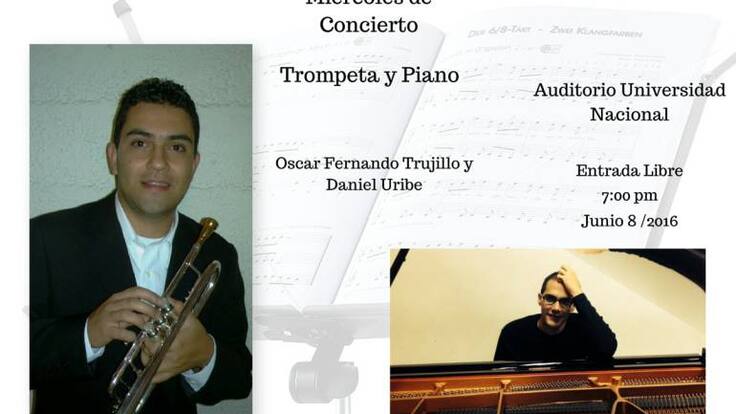 Concierto de piano y trompeta en la Universidad Nacional de Manizales