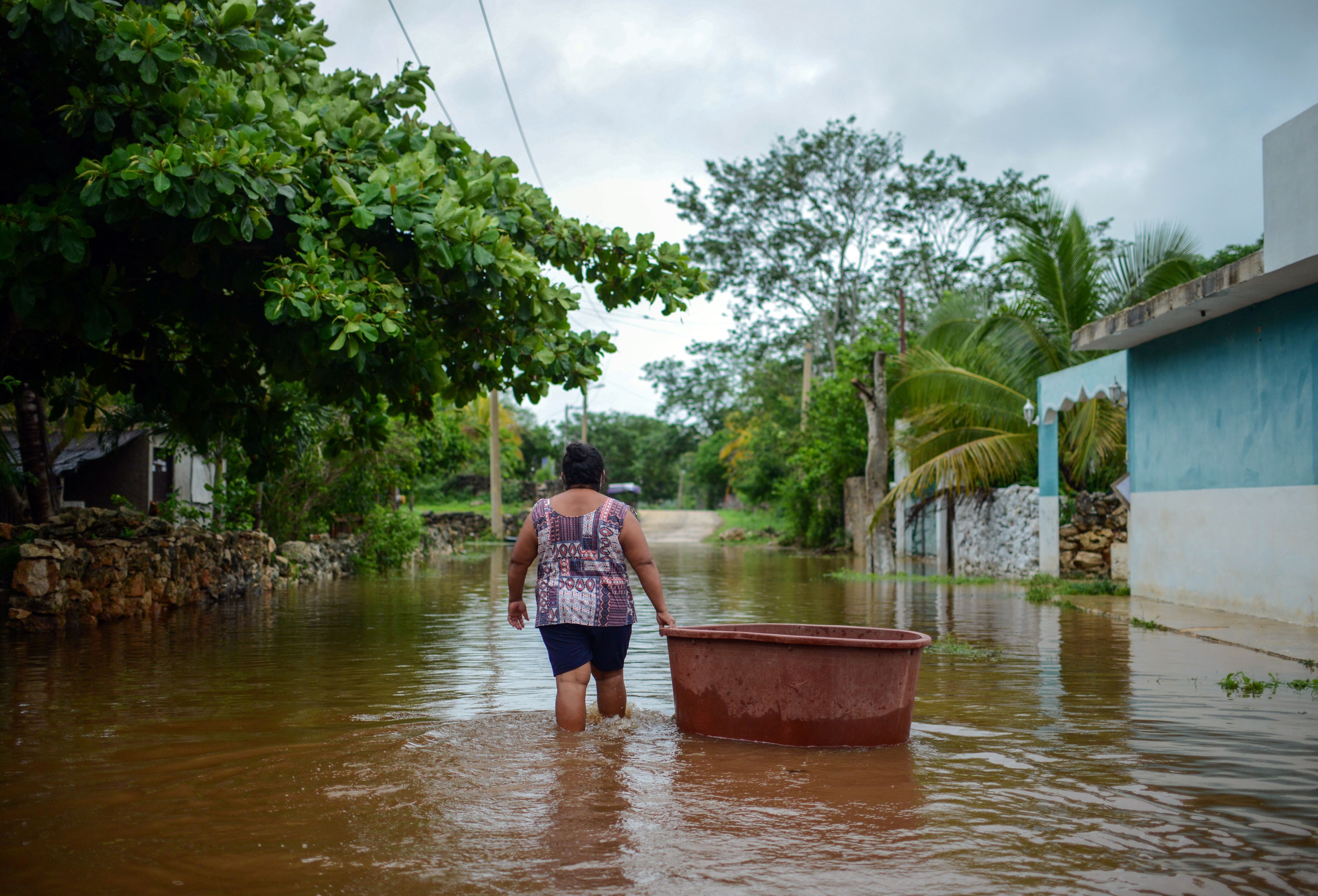 Inundaciones causadas por huracanes en México.