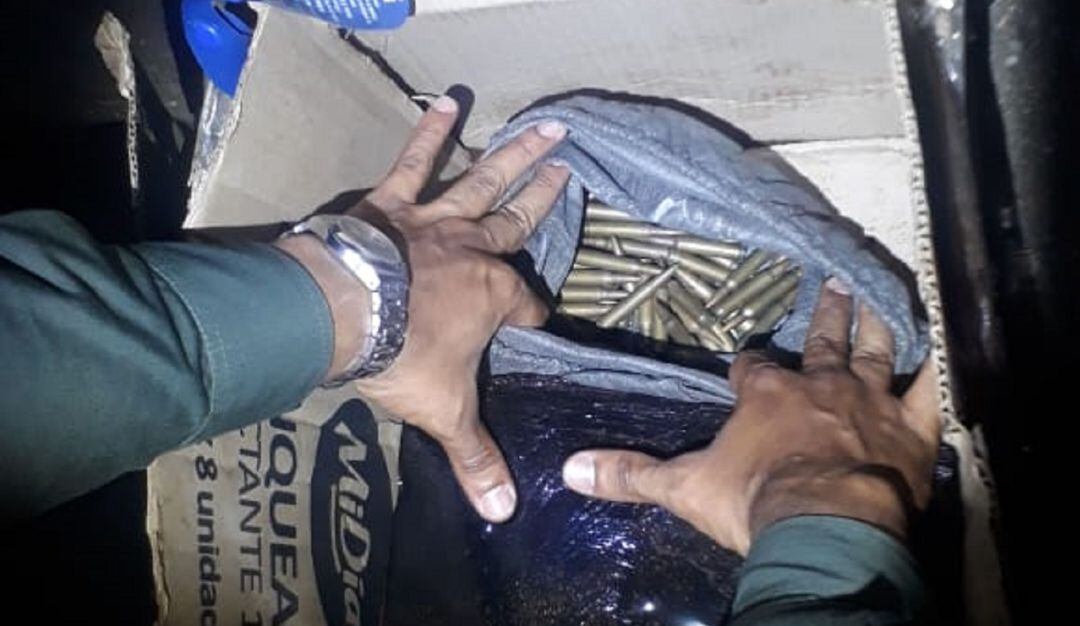 Munición incautada en vías de Caldas